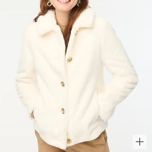 NWT J Crew Fake Fur Coat
